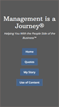 Mobile Screenshot of managementisajourney.com